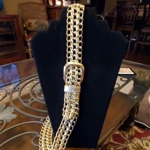 Flexible Gold Chain Belt